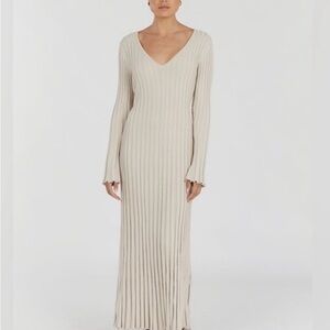 DISSH Reign stone sleeved knit midi dress